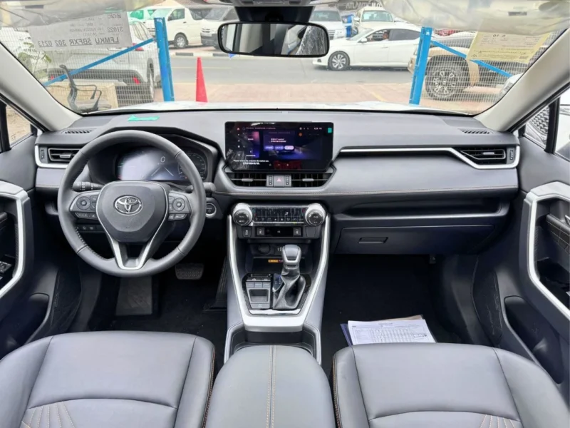2024 Toyota RAV4 ELITE 2.5L 4 Cylinder HYBRID Engine White Black SUV