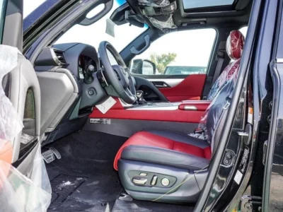 2024 Lexus LX 600 FSport 3.5 Litre V6 Engine Black Red SUV GCC Specs