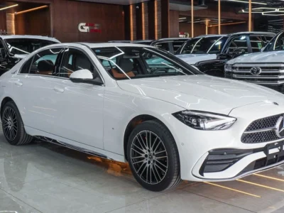 2025 Mercedes-Benz C200 L 4 Cylinders Petrol Engine White Tan Sedan