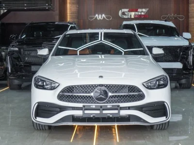 2025 Mercedes-Benz C200 L 4 Cylinders Petrol Engine White Tan Sedan