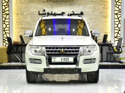 2018 Mitsubishi Pajero GLS 6 Cylinder Petrol Engine White Black Crossover GCC
