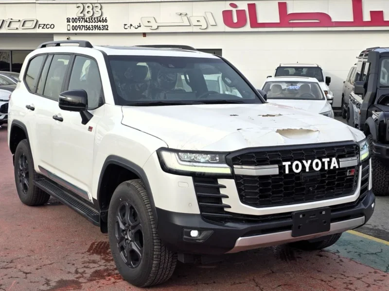 2022 Toyota Land Cruiser GR-S 3.3L 6 Cylinder Engine Diesel White Red SUV GCC
