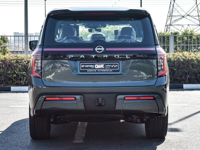 2025 Nissan Patrol Platinum 3.5-litre V6 Twin-Turbo Grey Red SUV GCC Specs
