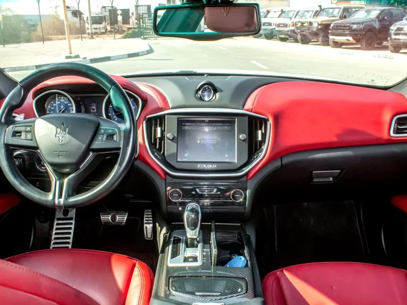 2015 Maserati Ghibli Other 6 Cylinders Petrol Engine White Red Sedan