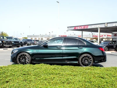 2019 Mercedes-Benz C-Class C43 AMG 6 Cylinder Petrol Engine Green Black Sedan