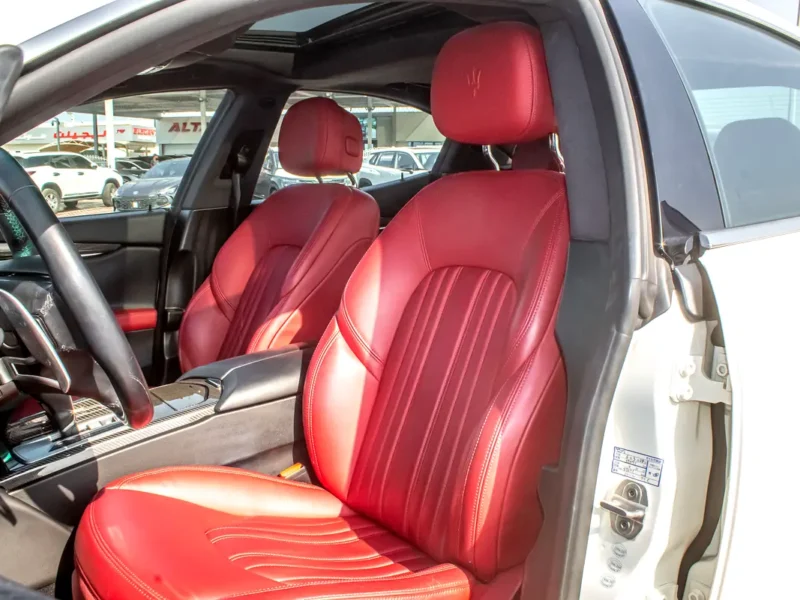2015 Maserati Ghibli Other 6 Cylinders Petrol Engine White Red Sedan