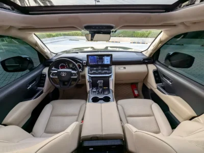 2024 Toyota Land Cruiser VXR 3.5L 6 Cylinder TWIN TURBO Engine Black Beige SUV