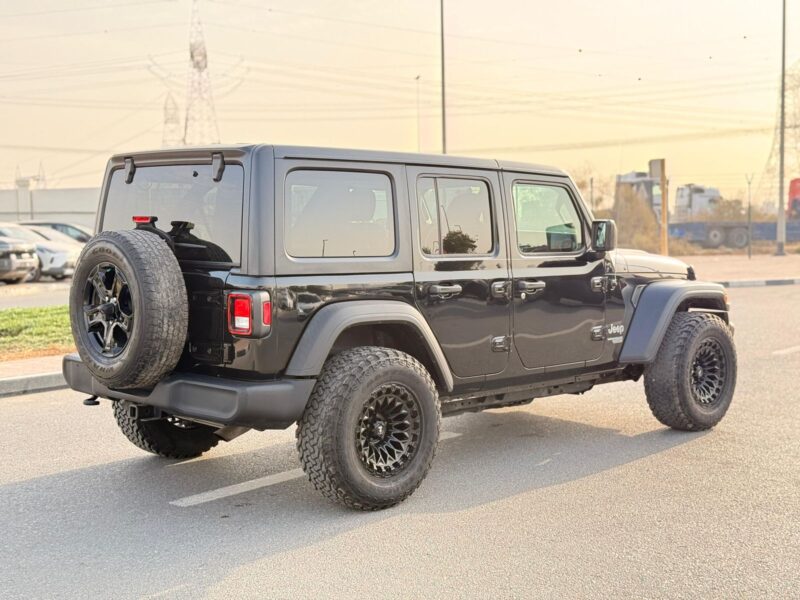 2018 Jeep Wrangler Sports S 4x4 Edition Unlimited Sport 3.6L V6 Black Red SUV