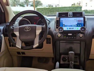 2017 TOYOTA PRADO GCC V4 2.7L White Beige SUV IN EXCELLENT CONDITION