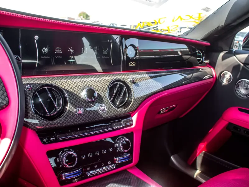 2023 Rolls-Royce Ghost Black Badge 12 Cylinder Petrol Engine Black Pink Sedan