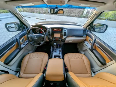 2017 Mitsubishi Pajero GLS V6 3.5L GCC MID OPTION Grey Brown SUV GCC