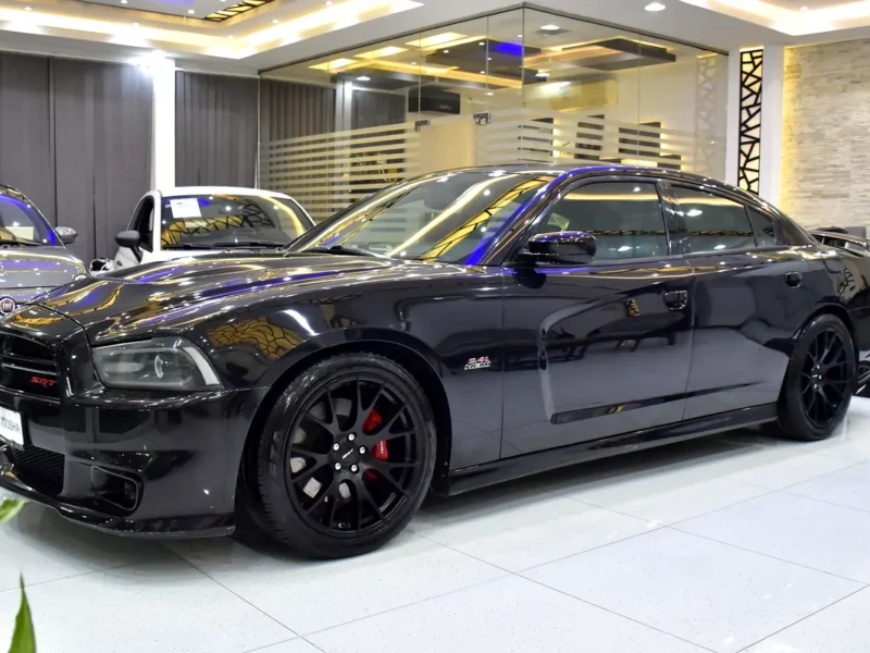 2013 Dodge Charger Srt8 8 Cylinders Petrol Engine Black Red Sedan GCC