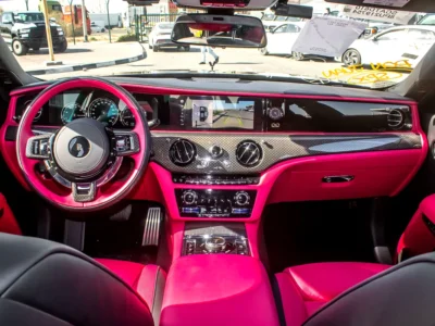 2023 Rolls-Royce Ghost Black Badge 12 Cylinder Petrol Engine Black Pink Sedan