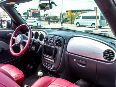 2005 Chrysler PT Cruiser Limited 4 Cylinder Petrol Engine Silver Red Coupe