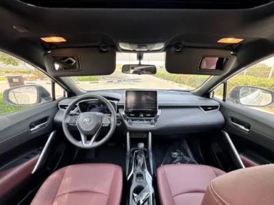 2025 TOYOTA COROLLA White Red CROSSOVER 1.8L HYBRID 4 Cylinders Engine