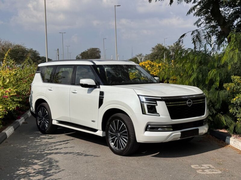 2025 NISSAN PATROL PLATINUM 3.5L V6 TWIN TURBO White Red SUV GCC