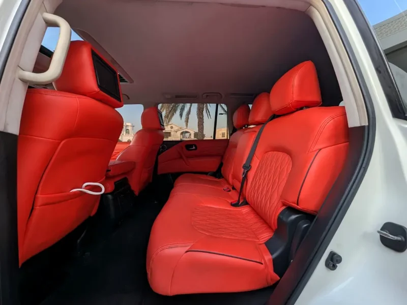 2014 Nissan Patrol LE Platinum City V8 5.6L Engine White Red SUV GCC Specs