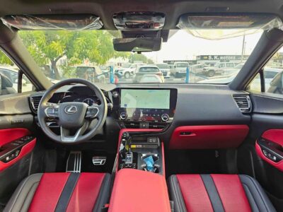 2024 Lexus NX350 F SPORT TURBO CHARGED 4 Cylinders Engine White Red SUV GCC