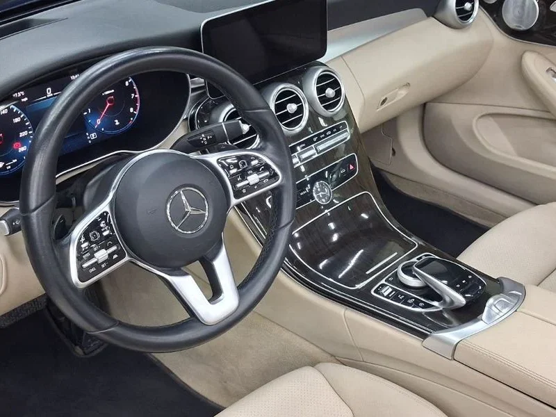 2022 Mercedes-Benz C 300 2.0 L 4 Cylinders Engine Blue Beige Convertible