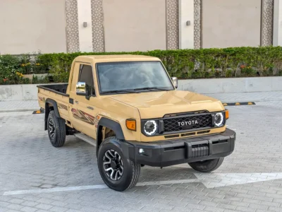 2014 Toyota Land Cruiser 79 series LX V6 8 Cylinders Engine Beige Brown Truck