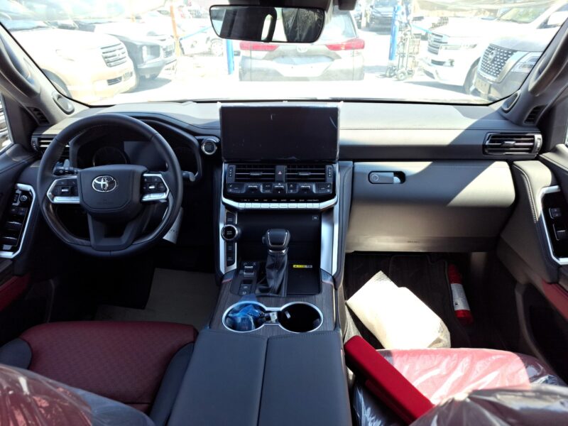 2024 Toyota Landcruiser VXR 3.3-liter twin-turbo diesel V6 Engine Black Red SUV
