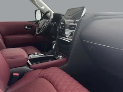2024 Nissan Patrol Platinum LE 5.6 Liters 8 Cylinders Engine White Red SUV
