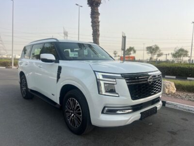 2025 NISSAN PATROL LE TITANIUM+ 3.5L V6 Twin Turbo White Red SUV GCC
