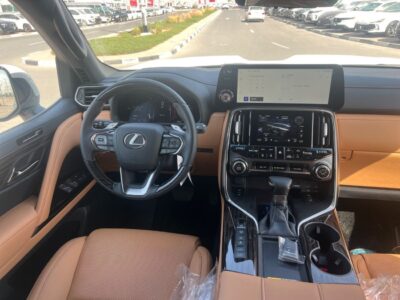 2025 Lexus LX 600 Signature 3.5 Litres 6 Cylinders Engine White Tan SUV GCC Specs