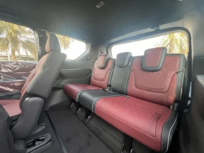 2026 Infiniti QX80 Autograph Bench Chairs 3.5L Turbo 6 Cylinders Engine Black Red SUV