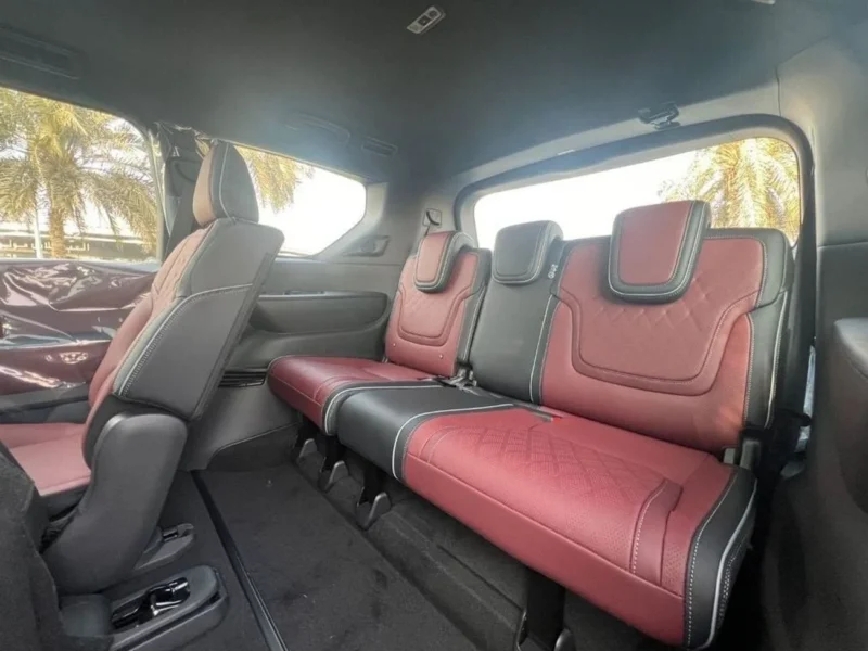 2026 Infiniti QX80 Autograph Bench Chairs 3.5L Turbo 6 Cylinders Engine Black Red SUV