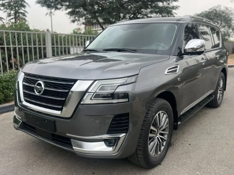 2021 Nissan Patrol LE PLATINUM 6 Cylinders Petrol Engine Grey Orange SUV GCC Specs