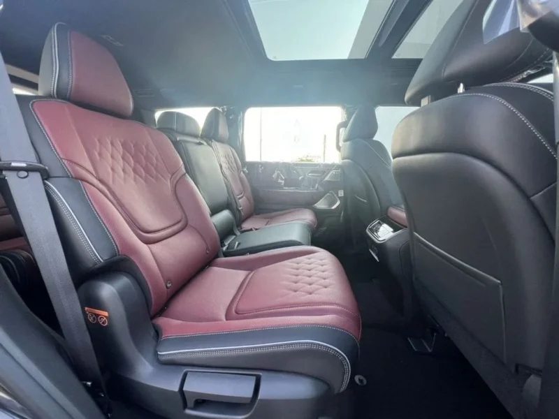 2026 Infiniti QX80 Autograph Bench Chairs 3.5L Turbo 6 Cylinders Engine Black Red SUV
