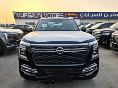 2025 Nissan Patrol 3.5 Litres V6 Twin-Turbo Petrol Engine Black Tan SUV