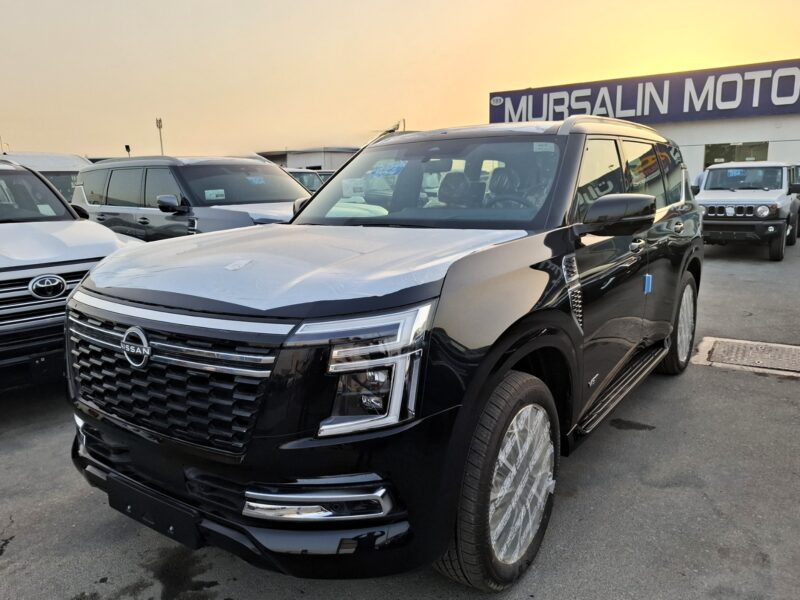 2025 Nissan Patrol 3.5 Litres V6 Twin-Turbo Petrol Engine Black Tan SUV