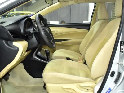 2022 Toyota Yaris S 4 Cylinder Petrol Engine Silver Beige Sedan GCC Specs