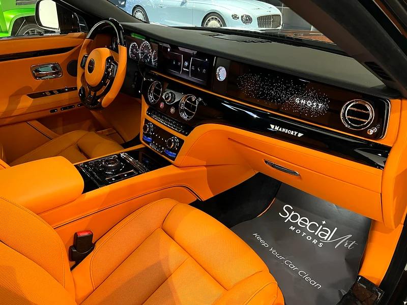 2021 Rolls-Royce Ghost Mansory Black Badge 12 Cylinders Engine Black Orange Sedan