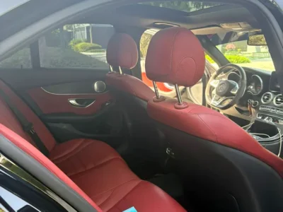 2016 Mercedes-Benz C-Class C450 4MATIC 6 Cylinders Engine Black Red Sedan
