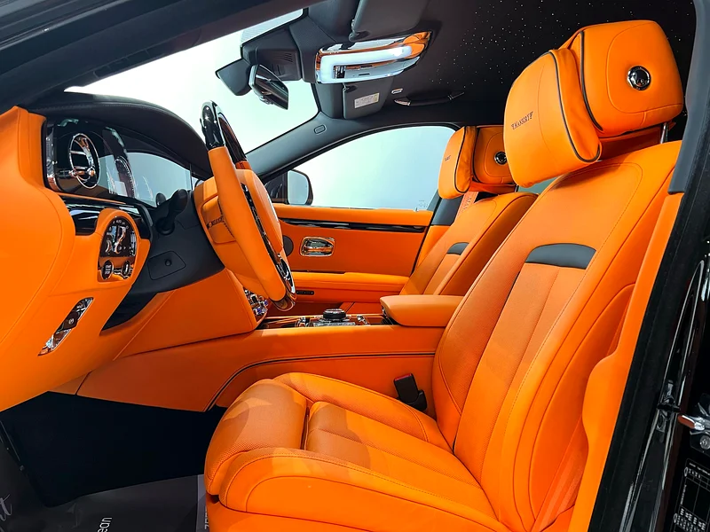 2021 Rolls-Royce Ghost Mansory Black Badge 12 Cylinders Engine Black Orange Sedan