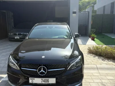 2016 Mercedes-Benz C-Class C450 4MATIC 6 Cylinders Engine Black Red Sedan