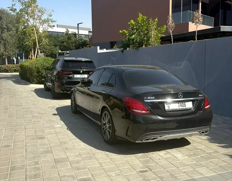 2016 Mercedes-Benz C-Class C450 4MATIC 6 Cylinders Engine Black Red Sedan