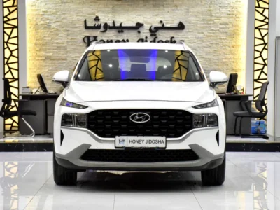 2023 Hyundai Santa Fe Comfort Plus 4 Cylinder Petrol Engine White Grey SUV GCC
