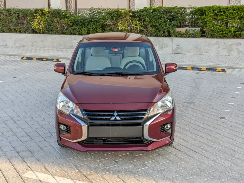 2022 Mitsubishi Attrage GLX 3 Cylinder Petrol Engine Maroon White Sedan GCC