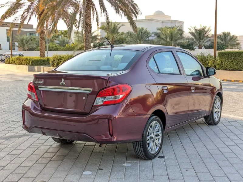 2022 Mitsubishi Attrage GLX 3 Cylinder Petrol Engine Maroon White Sedan GCC