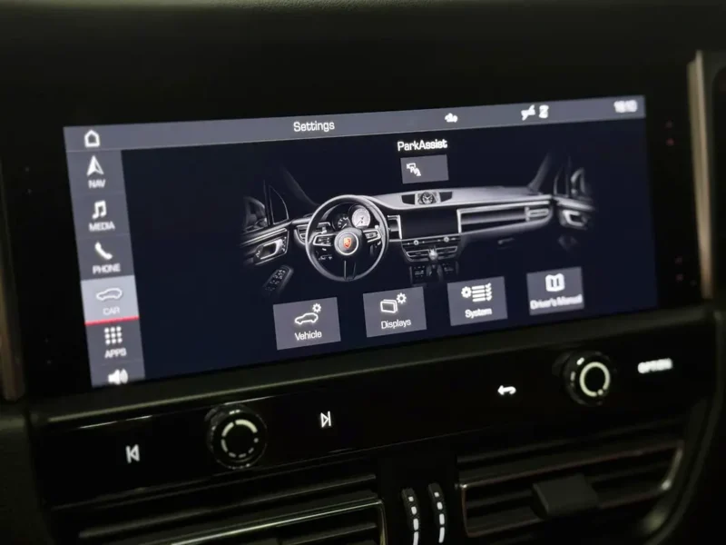 2024 Porsche Macan Standard 4 Cylinder Petrol Engine Black Red SUV GCC