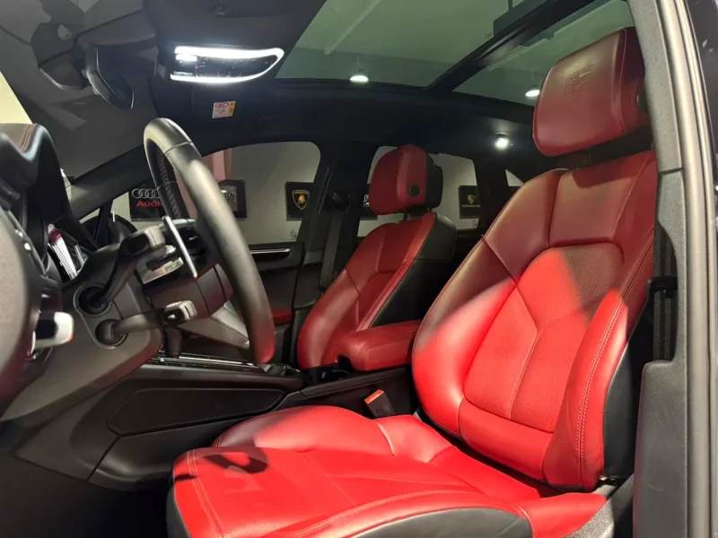2024 Porsche Macan Standard 4 Cylinder Petrol Engine Black Red SUV GCC