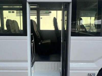 2025 TOYOTA COASTER 4.0L 4 Cylinders DIESEL Engine 23 SEATS White Brown BUS