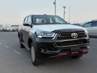 2025 Toyota Hilux DC TRD 4.0L V6 Petrol Engine AWD Black Red Pickup GCC Specs