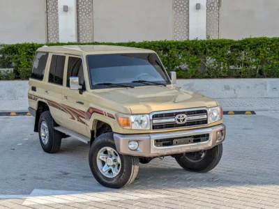 2012 Toyota Land Cruiser 76 series LX 8 Cylinder Diesel Engine Beige SUV GCC