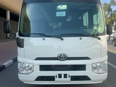 2025 TOYOTA COASTER 4.0L 4 Cylinders DIESEL Engine 23 SEATS White Brown BUS