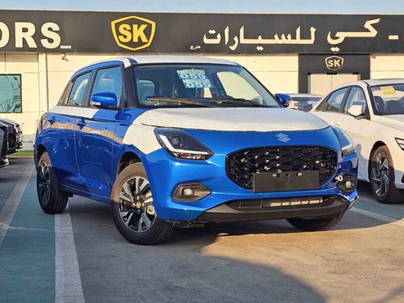 2026 Suzuki Swift GLX 1.2L PETROL V3 Engine AT Blue Black Hatchback GCC Specs